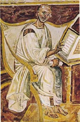 El retrato más antiguo de Agustín (fresco de Letrán, s. VI)