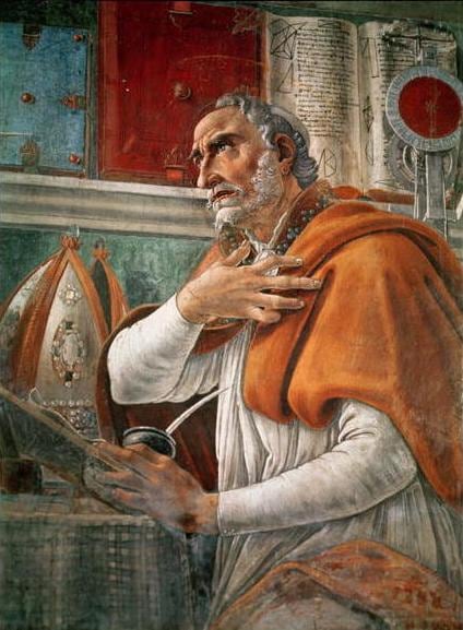 San Agustín en su estudio (Botticelli, c. 1480)