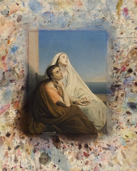 San Agustín y santa Mónica (Ary Scheffer, 1845)