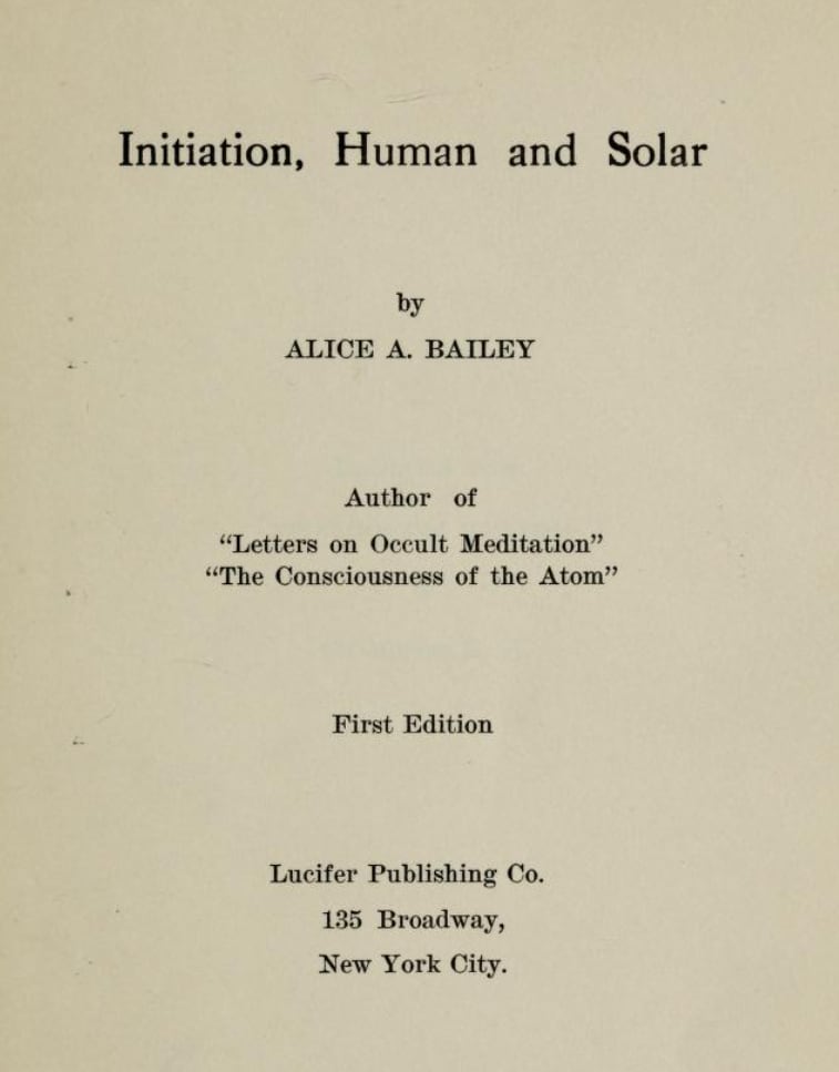 Portada de Initiation, Human and Solar (1922)