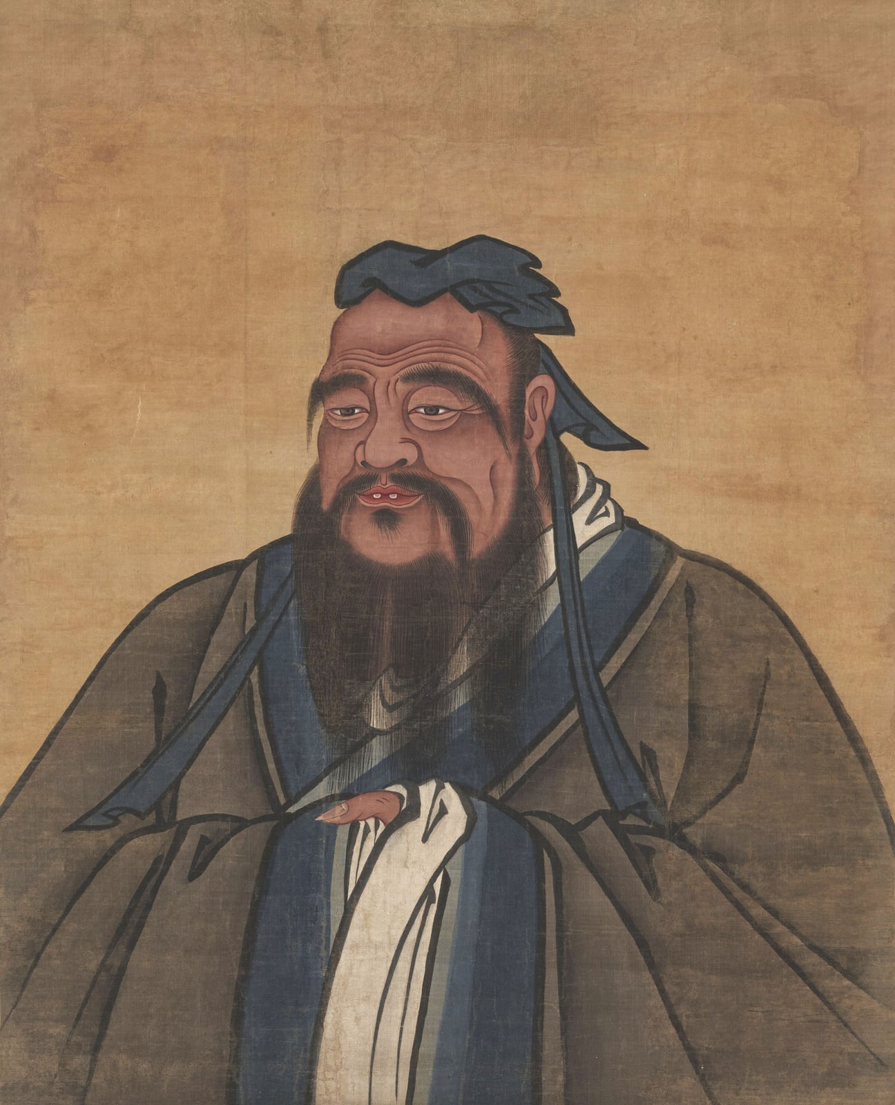 Confucio en reposo (Kongzi yanju xiang)