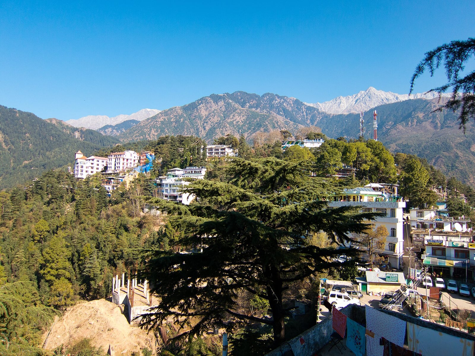 McLeod Ganj desde el templo del Dalai Lama