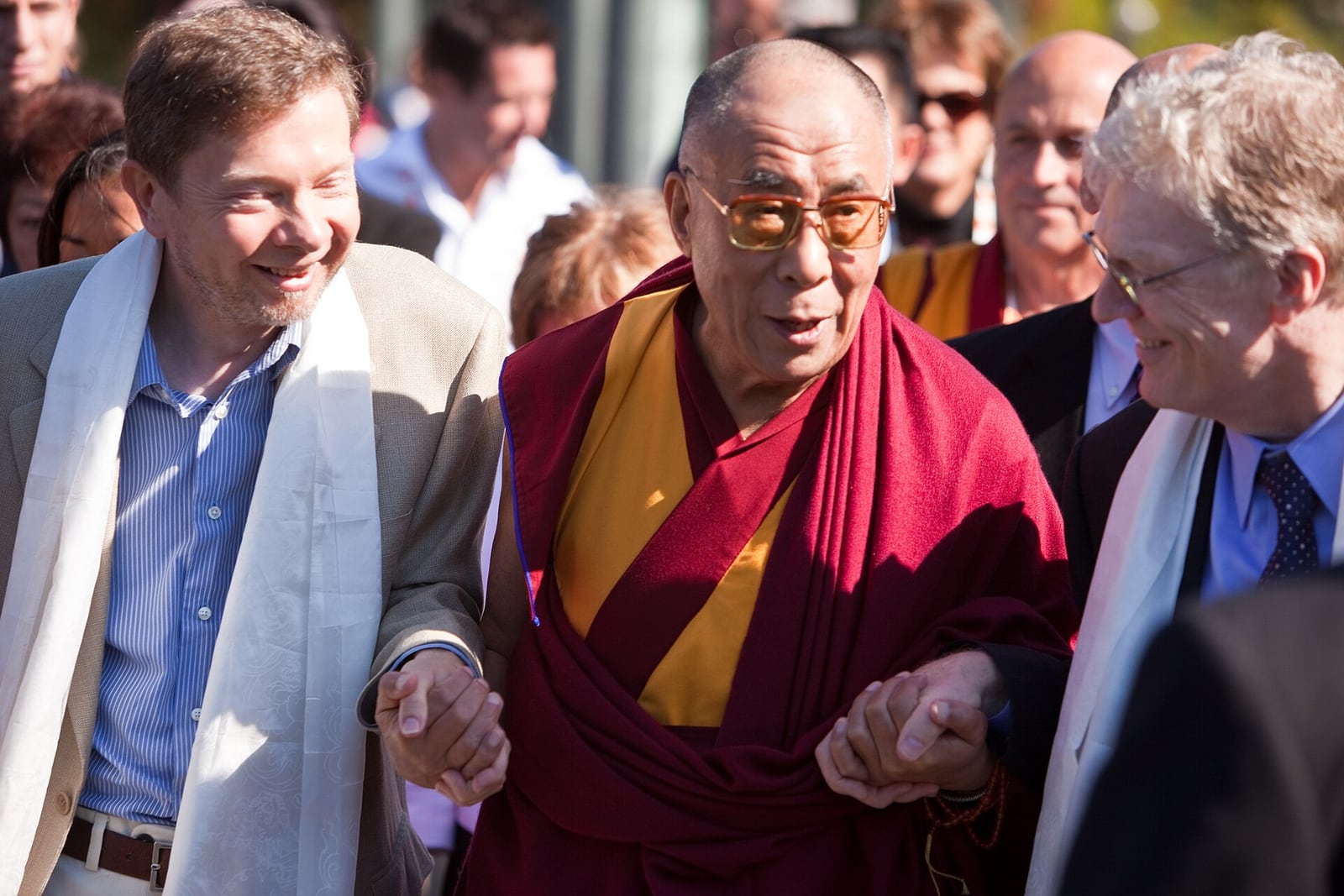 Eckhart Tolle, el Dalái Lama y Ken Robinson en Vancouver