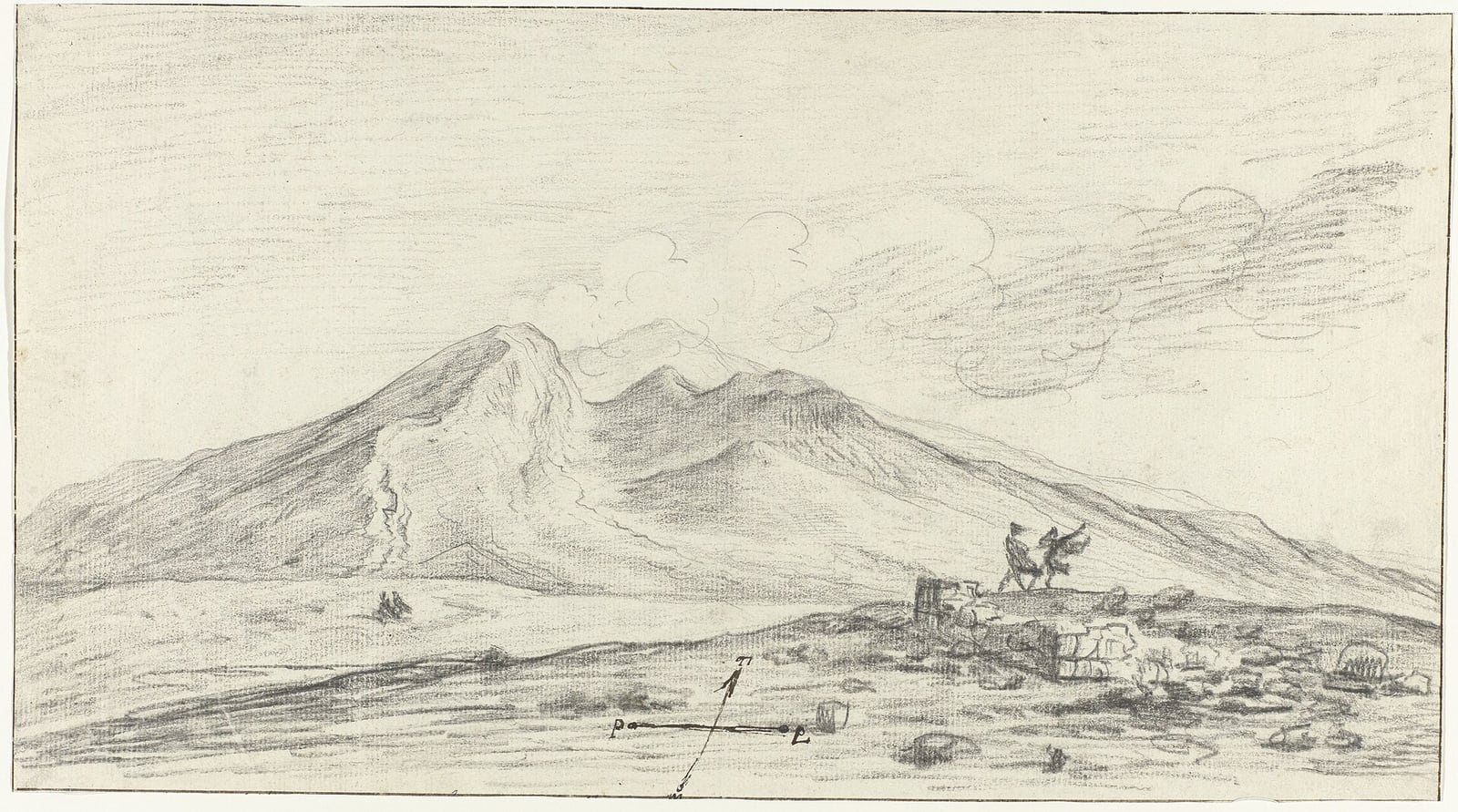 «El filósofo Empédocles cerca de las cumbres del Etna»