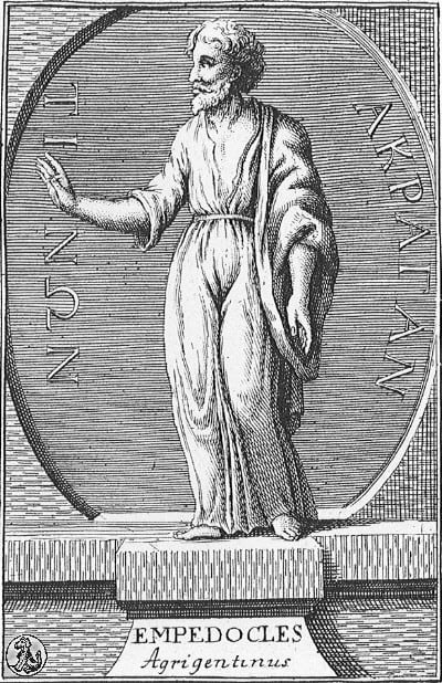 Empédocles de Agrigento, grabado