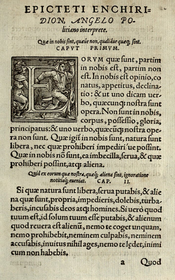 El Manual en la versión latina de Poliziano (Basilea, 1554)