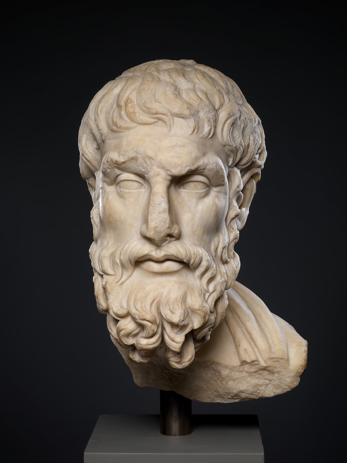 Cabeza de Epicuro (Metropolitan Museum)