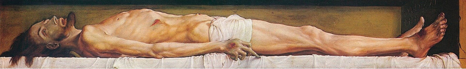 Hans Holbein el Joven, «El cuerpo de Cristo muerto en la tumba»