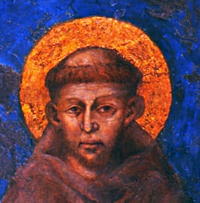 San Francisco, detalle de la Maestà de Cimabue