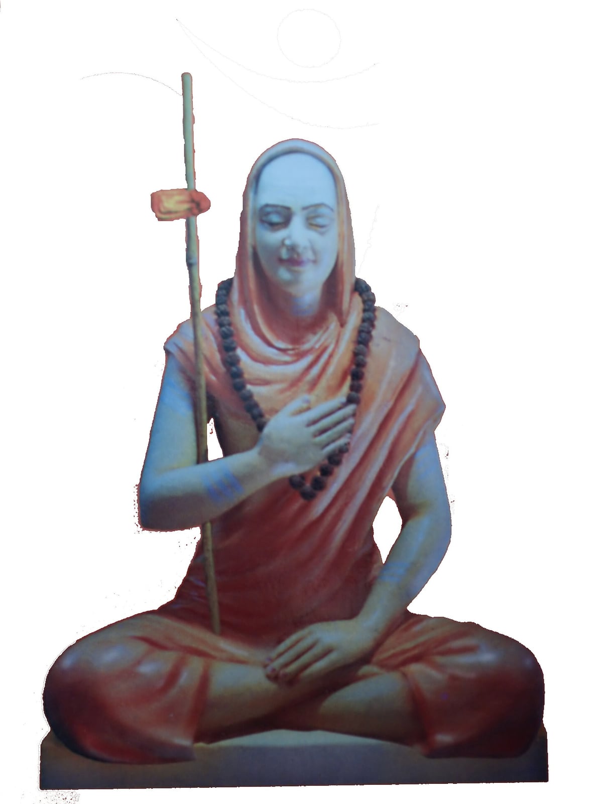 Estatua policromada de Gauḍapāda