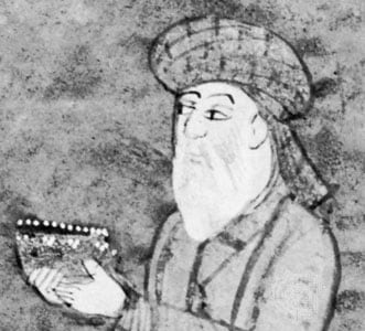 Hafez en una miniatura del siglo XVIII