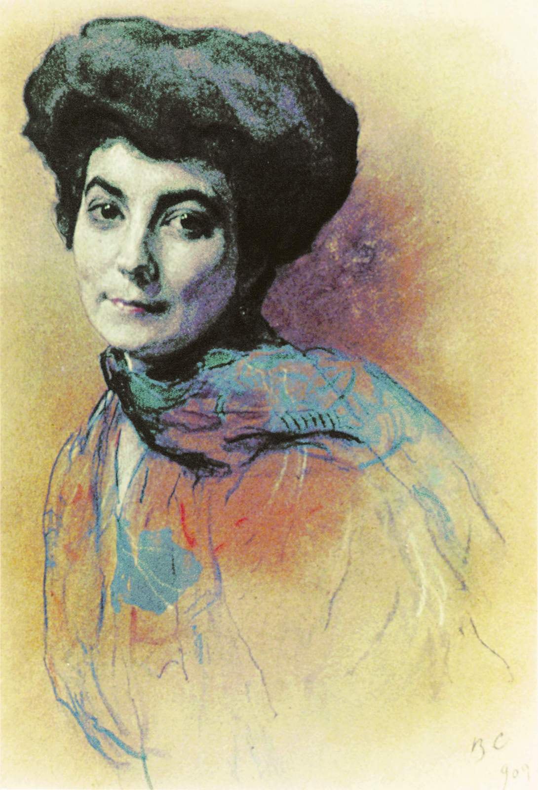Retrato de Helena Roerich por Valentín Serov