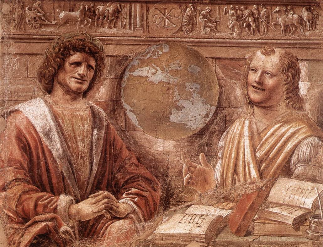 Heráclito y Demócrito, de Bramante