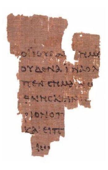 Papiro P52 (anverso)
