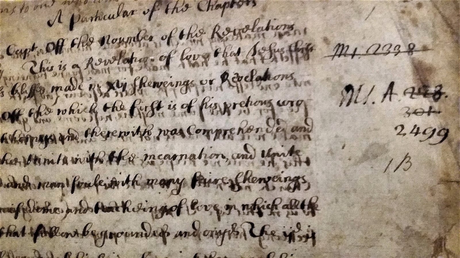 Comienzo del Texto largo en el manuscrito Sloane 2499