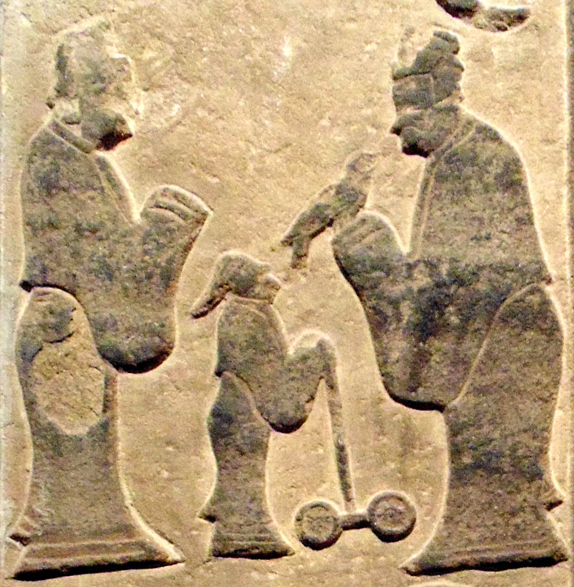 Confucio visita a Laozi: relieve Han de Suide