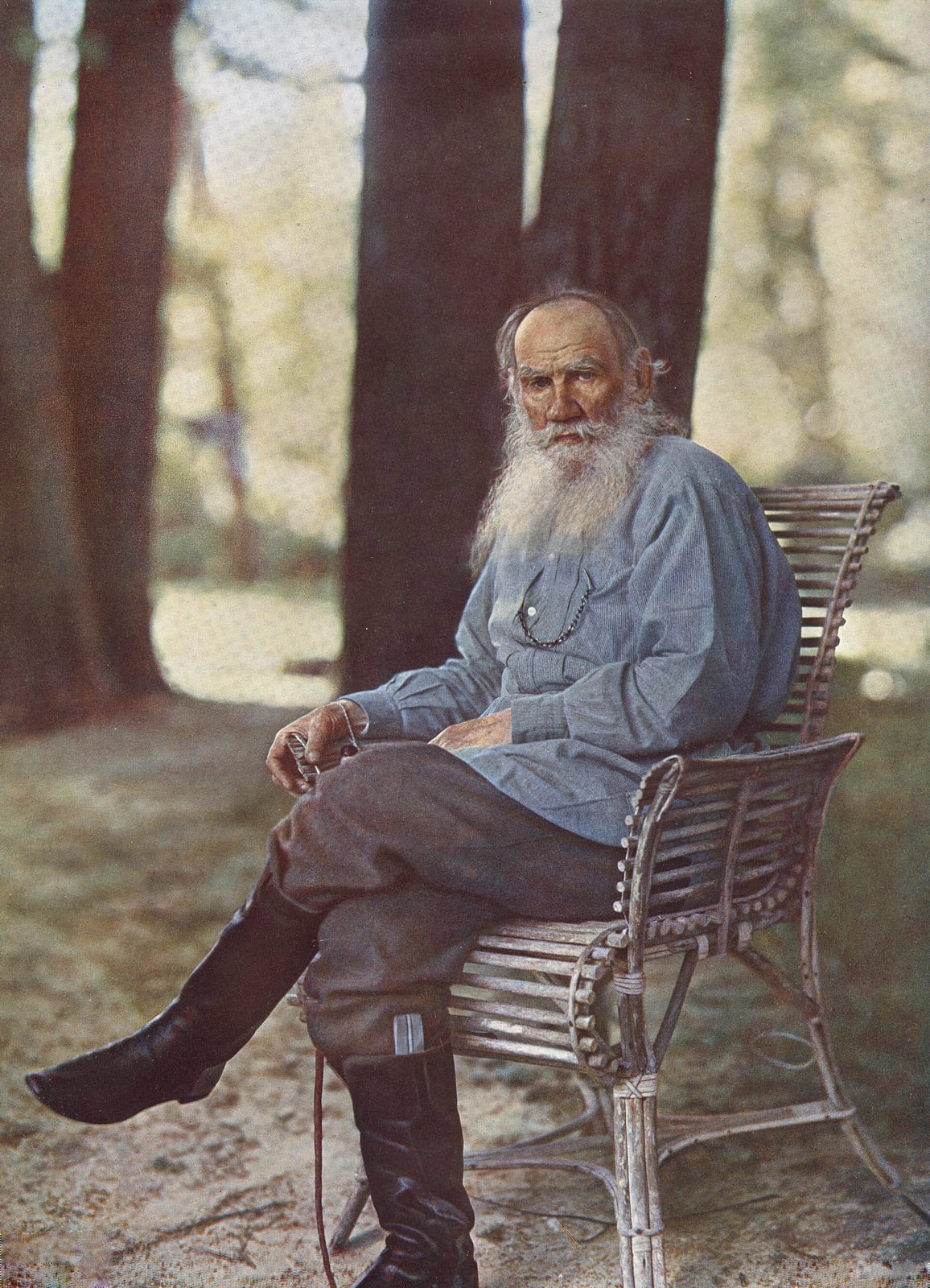 Lev Tolstói en Yásnaia Poliana (1908)