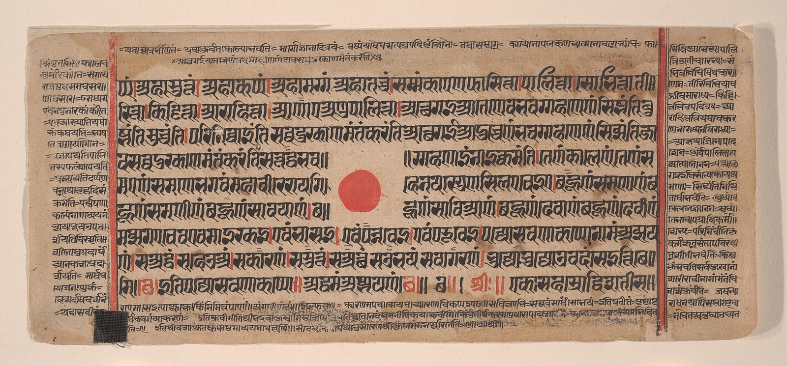 Mahāvīra predica a monjes y monjas (Kalpasūtra de 1461)