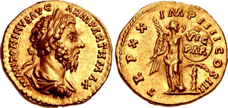 Áureo de Marco Aurelio (166)