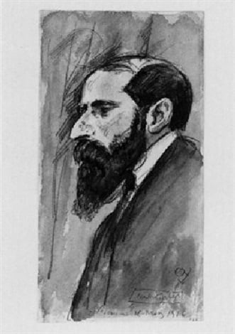 Retrato de Martin Buber por Erich Büttner (1916)