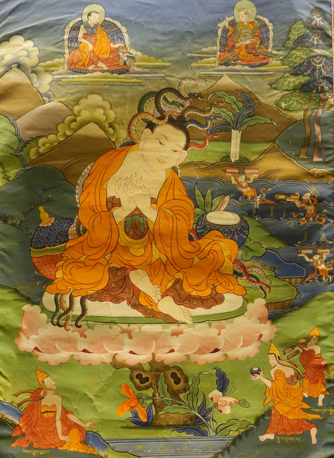 Nāgārjuna, estatuilla tibetana (Museo Provincial de Sichuan)