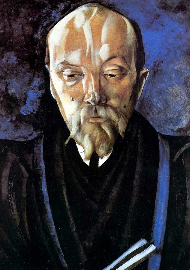 Retrato de N. K. Roerich por Borís Grigóriev