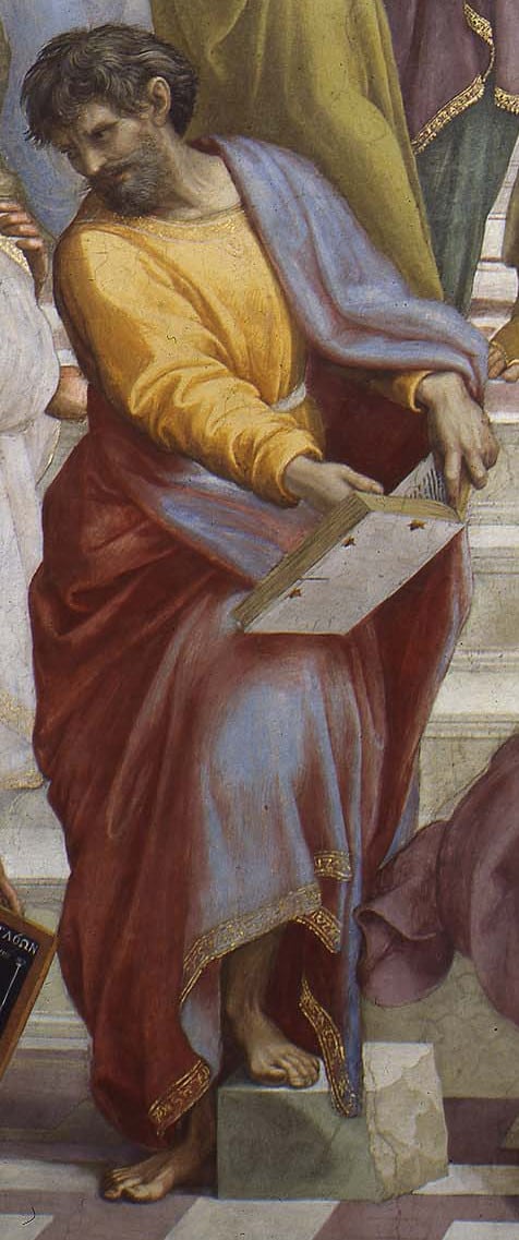 Parménides en «La escuela de Atenas»