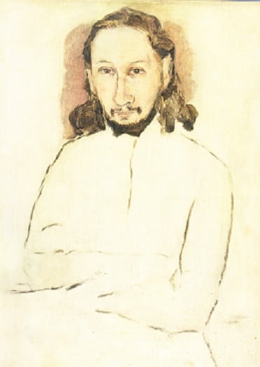 Retrato de Florenski por Vladímir Komarovski