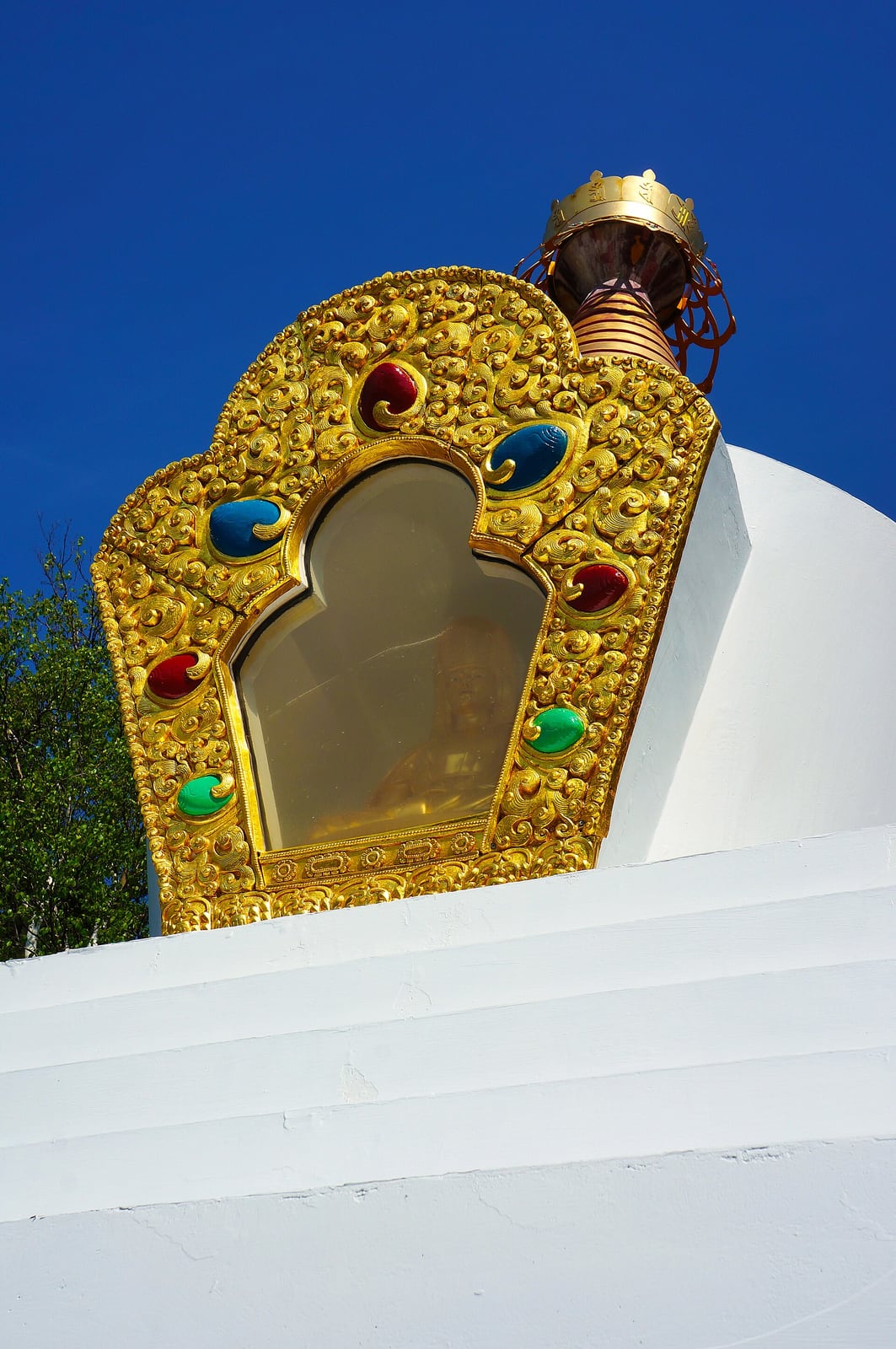 Detalle de la estupa de Gampo Abbey