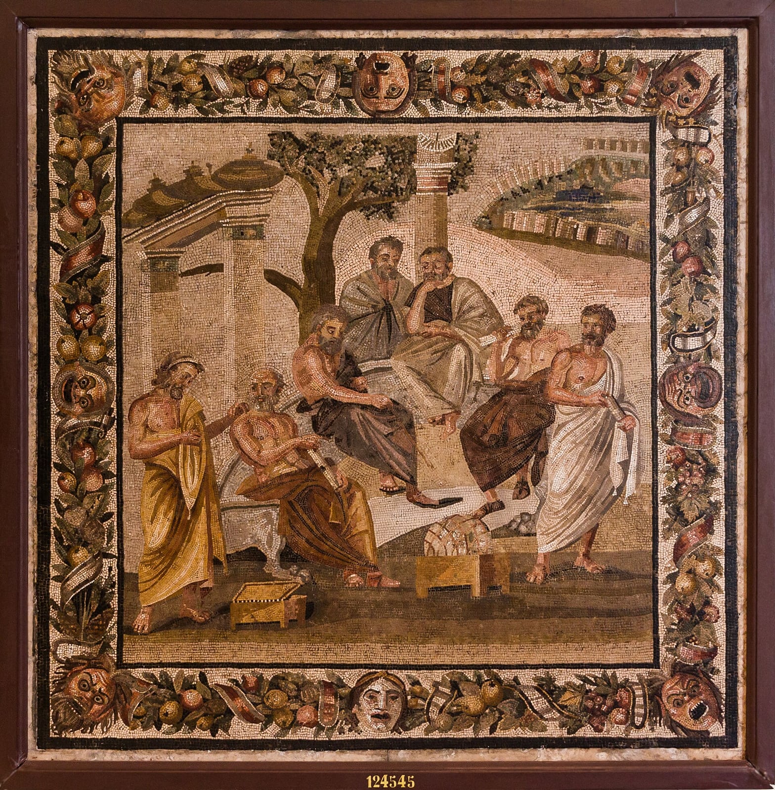 Mosaico de la «Academia de Platón» (Pompeya, MANN 124545)