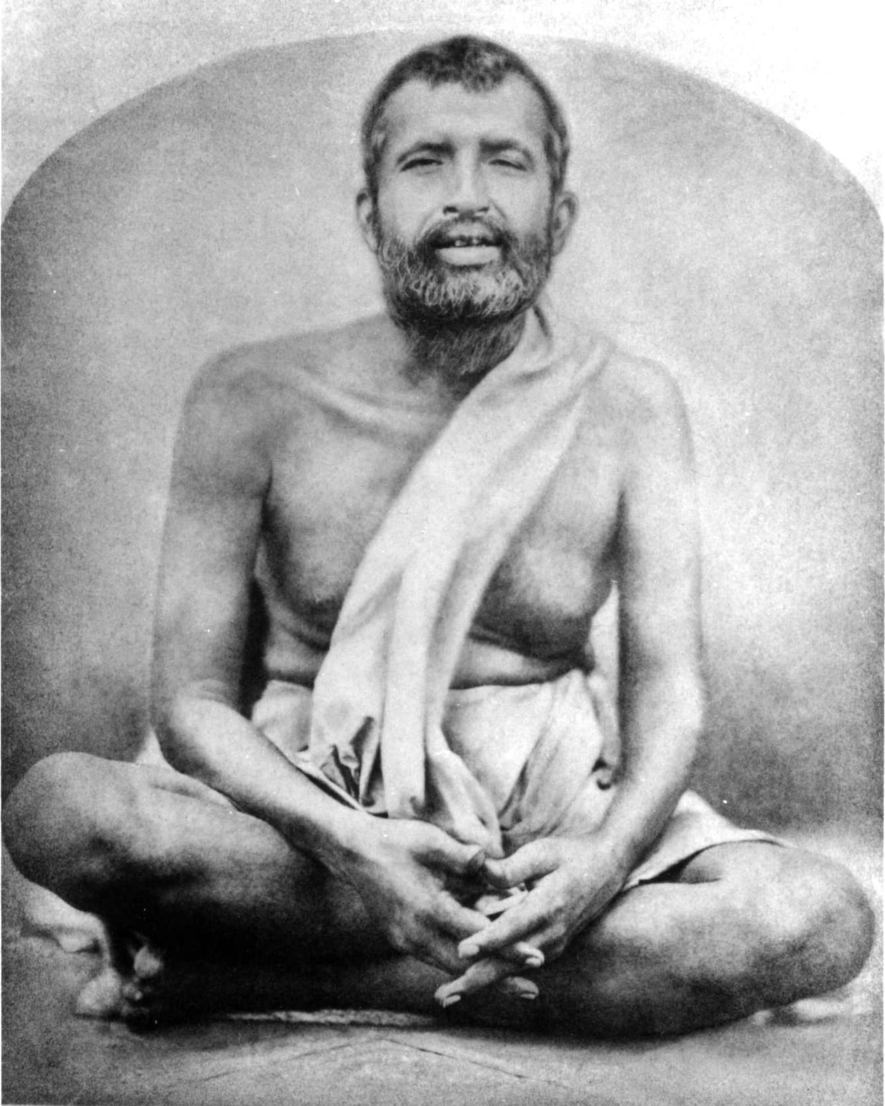 Ramakrishna sentado, la fotografía más difundida