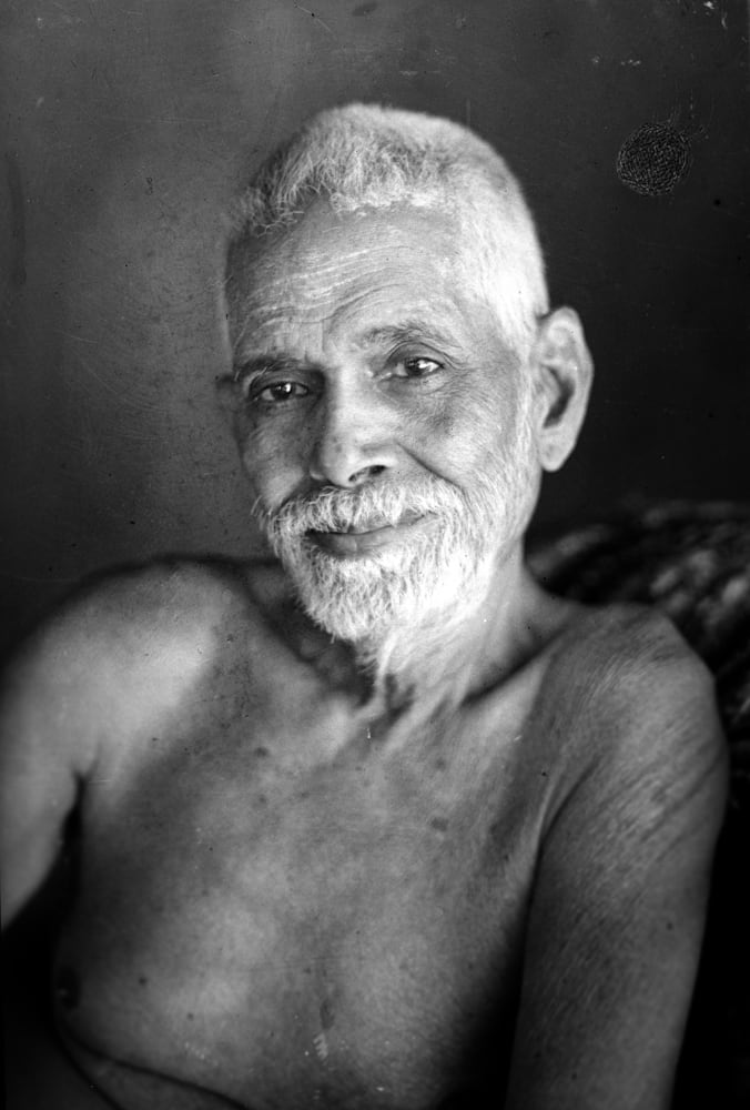 Retrato de Ramana Maharshi por G. G. Welling (1948)