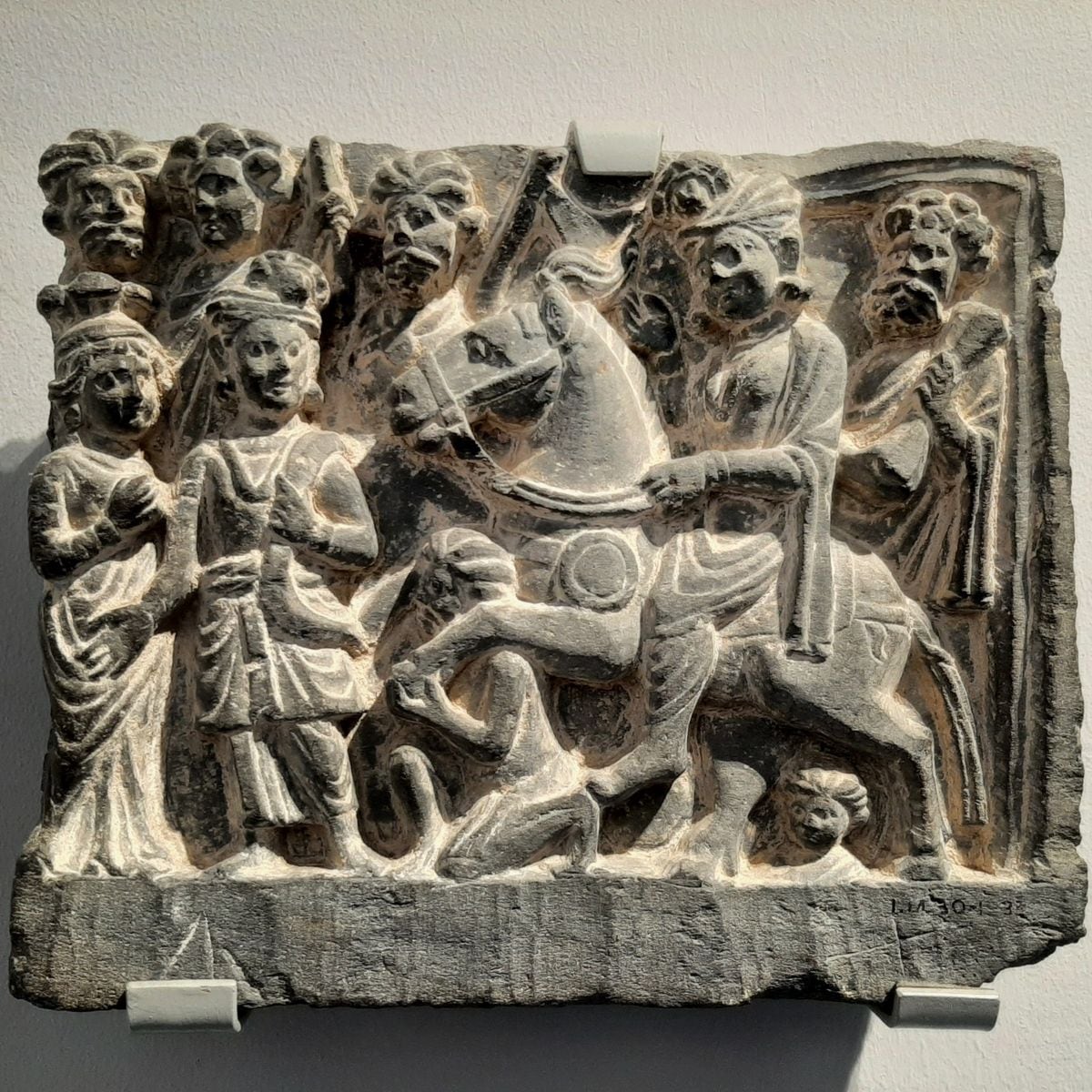 La gran partida, relieve de Gandhara