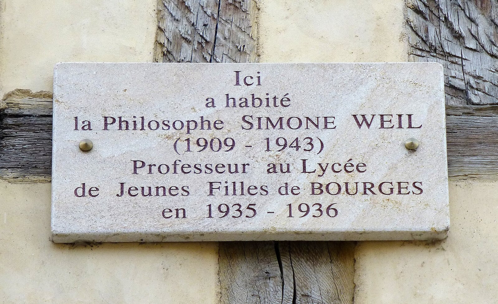 Casa de Simone Weil en Bourges