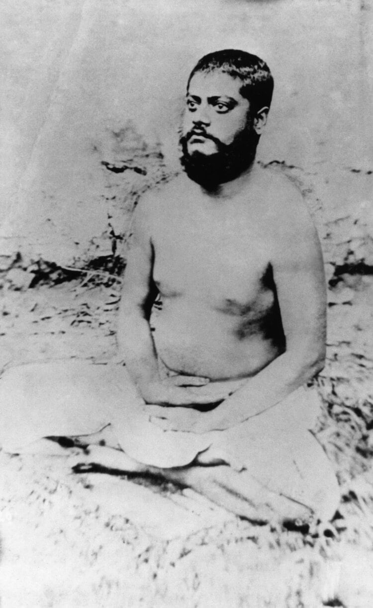 Vivekananda en la casa-jardín de Cossipore, 1886