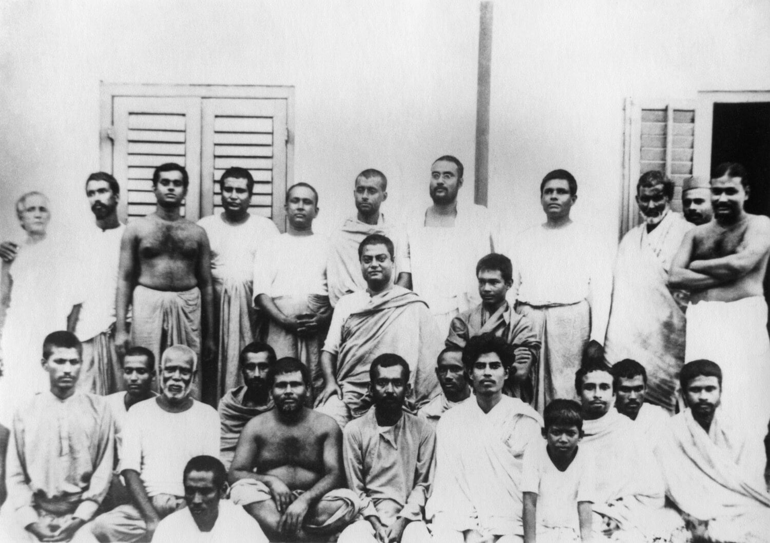 Fotografía de grupo en Belur Math, 1899