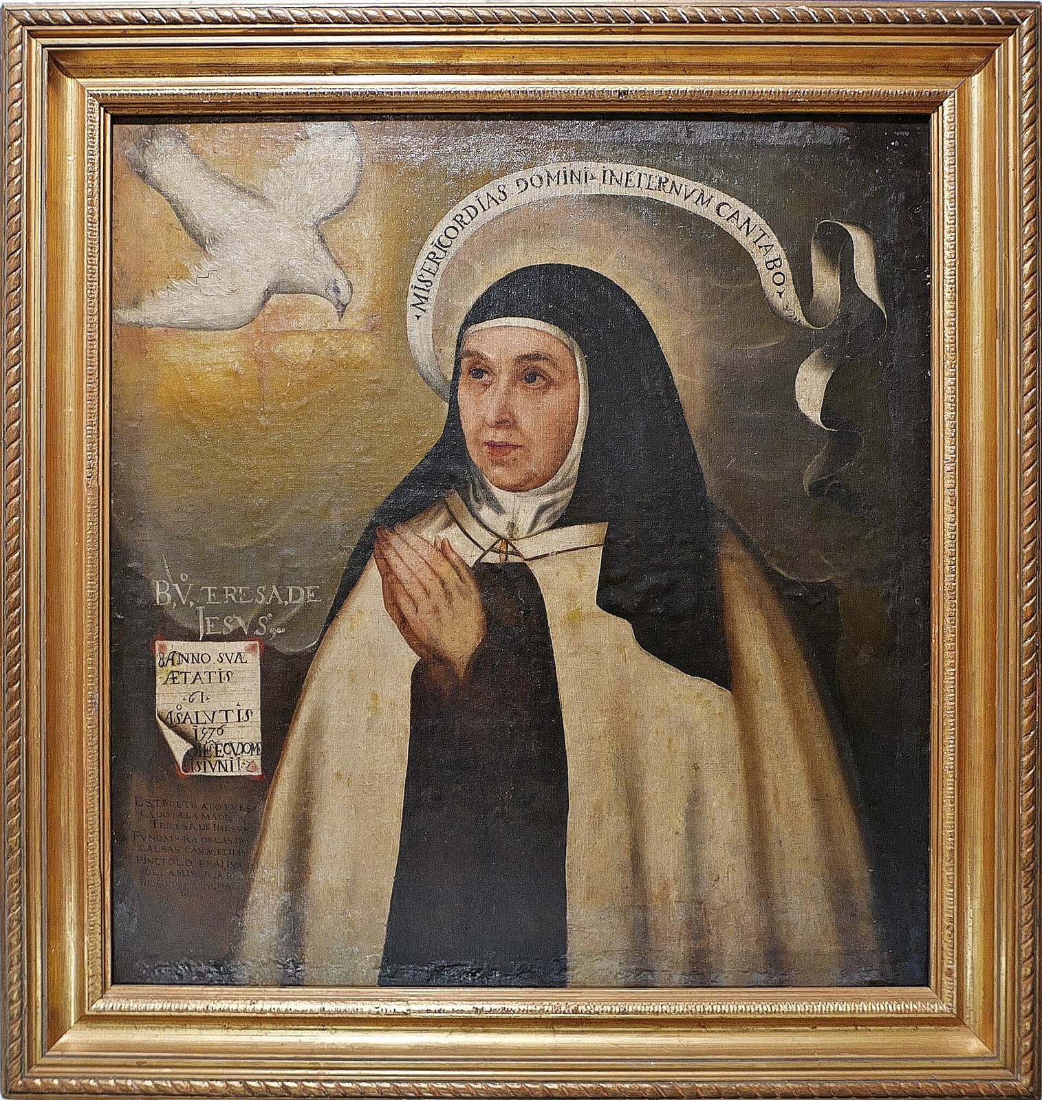 Retrato de Santa Teresa de Jesús por fray Juan de la Miseria (1576)