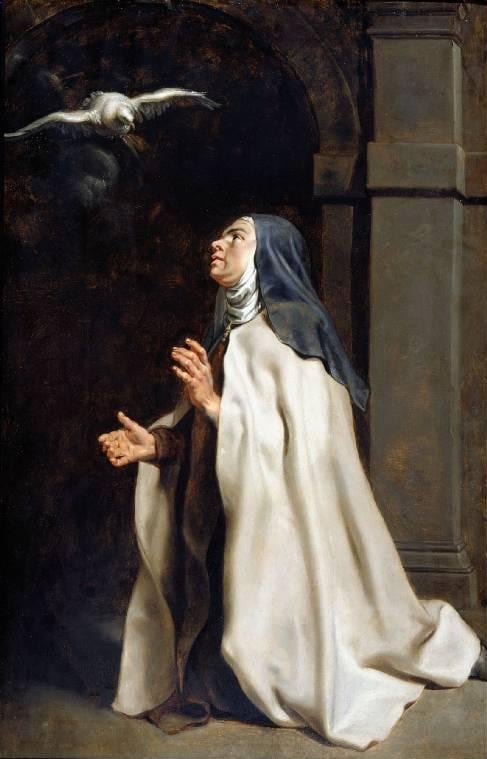La visión de la paloma de Santa Teresa (Rubens, c. 1614)