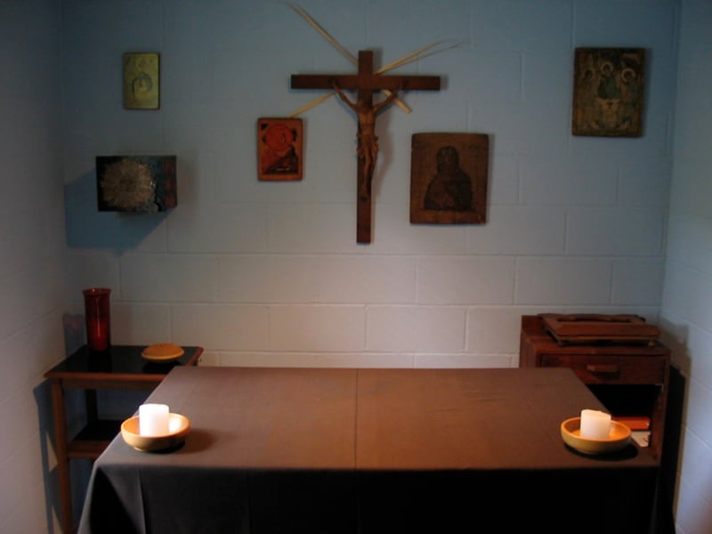 Interior de la ermita
