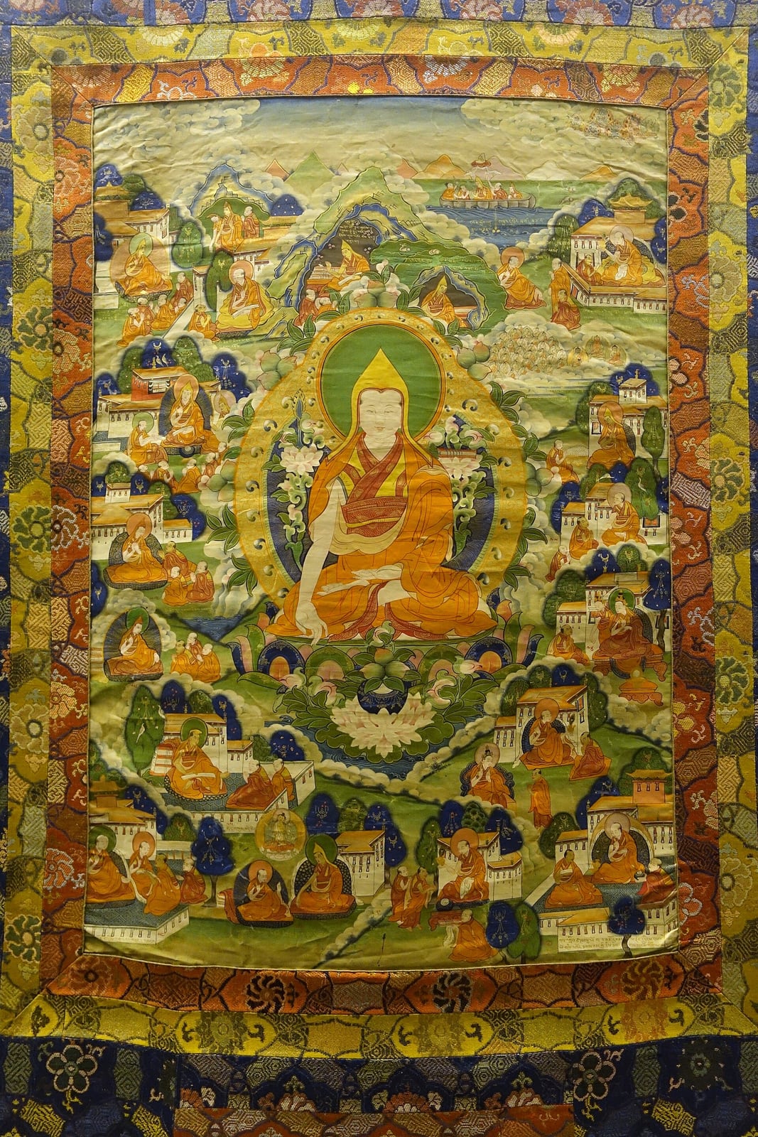 Escenas de la vida de Tsongkhapa, Tíbet, dinastía Qing (Museo Provincial de Sichuan)