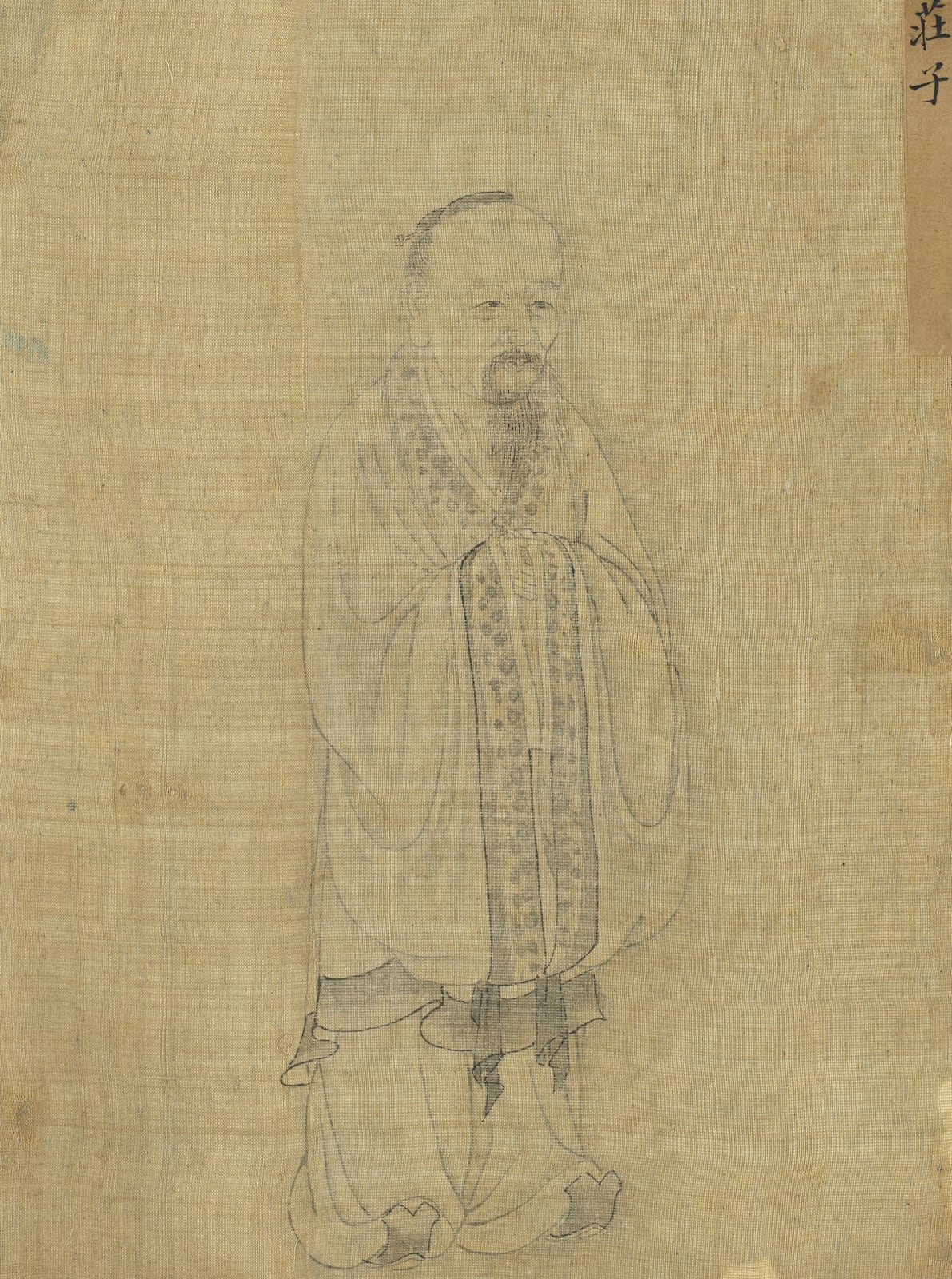 Zhuangzi en el álbum de retratos de soberanos sabios y ministros virtuosos